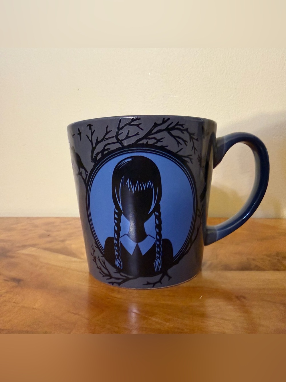 Zak! Wednesday Addams Nevermore Academy Ceramic Coffee Mug Gray 15 fl oz